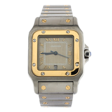 Cartier Santos de Cartier Galbee Quartz Watch Stainless Steel and Yellow Gold 29