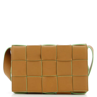 Bottega Veneta Fun Cassette Crossbody Bag Maxi Intrecciato Leather