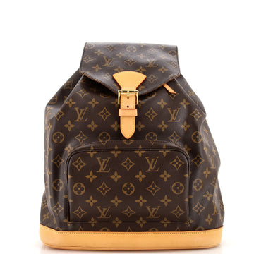 Louis Vuitton Vintage Montsouris Backpack Monogram Canvas GM