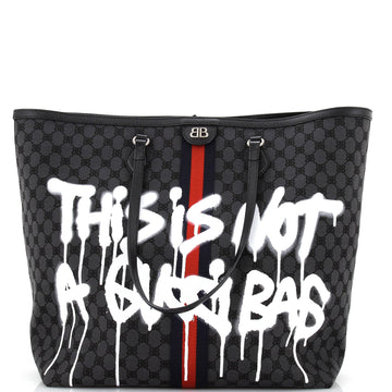 Balenciaga x Gucci The Hacker Project Tote Graffiti BB Canvas Medium