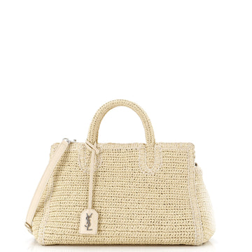 Saint Laurent Rive Gauche Cabas Woven Raffia Small