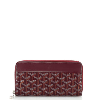 Goyard Matignon Zip Wallet Coated Canvas with Leather