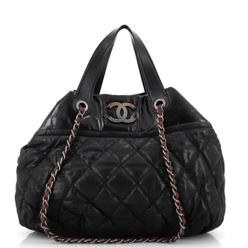 Chanel In The Mix Tote Quilted Iridescent Calfskin Large