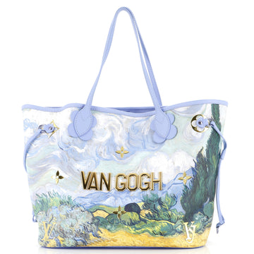 Louis Vuitton Neverfull NM Tote Limited Edition Jeff Koons Van Gogh Print Canvas MM
