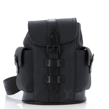 Louis Vuitton Christopher Sling Bag Taurillon Leather XS
