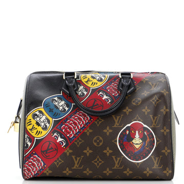 Louis Vuitton Speedy Handbag Limited Edition Kabuki Monogram Canvas 30