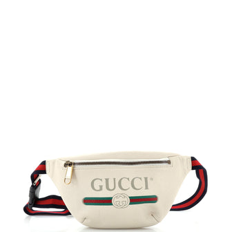 Gucci Logo Belt Bag Printed Leather Small