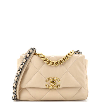 Chanel 19 Flap Bag Quilted Leather Medium