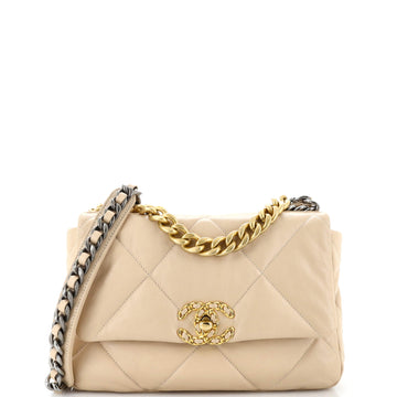 Chanel 19 Flap Bag Quilted Leather Medium