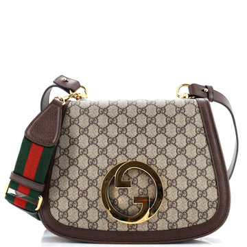 Gucci Blondie NM Flap Bag GG Coated Canvas Medium
