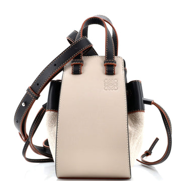 Loewe Hammock Bag Leather and Canvas Mini