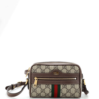 Gucci Ophidia Shoulder Bag GG Coated Canvas Mini