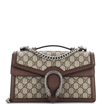 Gucci Dionysus Top Handle Chain Bag GG Coated Canvas Small
