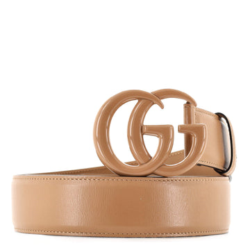 Gucci GG Marmont Monochrome Belt Leather with Enamel Wide