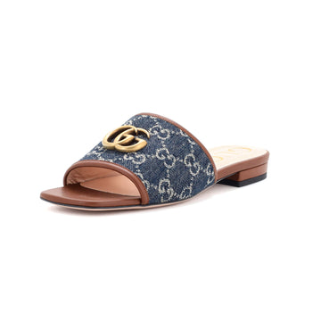 Gucci Women's Jolie Slide Sandals GG Denim