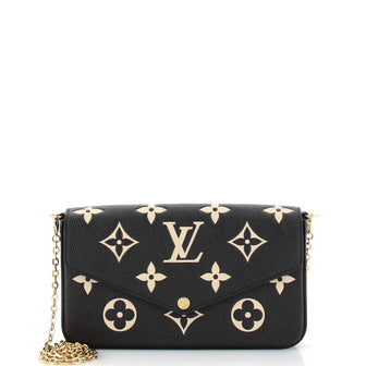 Louis Vuitton Felicie Pochette Bicolor Monogram Empreinte Giant
