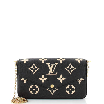 Louis Vuitton Felicie Pochette Bicolor Monogram Empreinte Giant