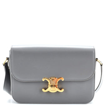 Celine Triomphe Shoulder Bag Smooth Calfskin Medium