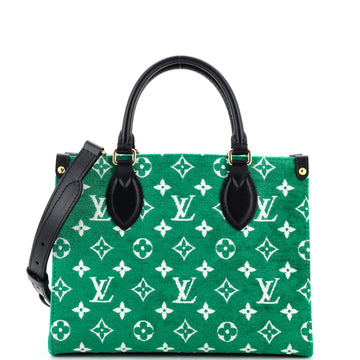 Louis Vuitton OnTheGo Tote LV Match Monogram Jacquard Velvet PM