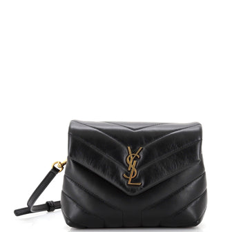 Saint Laurent Loulou Shoulder Bag Matelasse Chevron Leather Toy