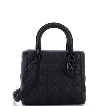 Christian Dior Ultra Matte Lady Dior Bag Cannage Quilt Calfskin Medium