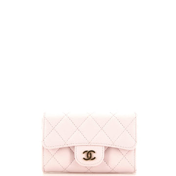 Chanel Classic Flap Card Case Quilted Caviar
