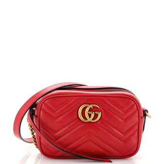 Gucci GG Marmont Shoulder Bag Matelasse Leather Mini
