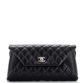 Chanel Fold Up Again Clutch Quilted Lambskin