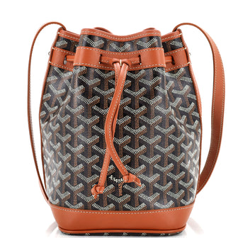 Goyard Petit Flot Bucket Bag Coated Canvas PM