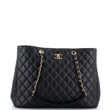 Chanel Classic CC Shopping Tote Quilted Calfskin Large