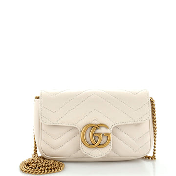 Gucci GG Marmont Flap Bag Matelasse Leather Super Mini