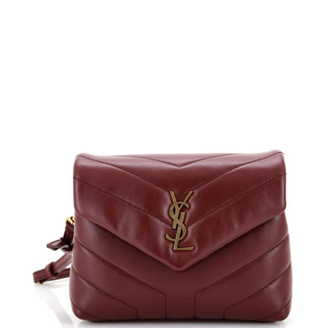 Saint Laurent Loulou Shoulder Bag Matelasse Chevron Leather Toy