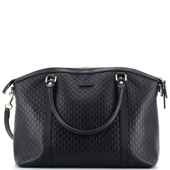 Gucci Britt Convertible Dome Satchel (Outlet) Microguccissima Leather Medium