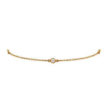 Tiffany & Co. Elsa Peretti Diamonds by the Yard 3 Stone Bracelet 18K Yellow Gold with Diamonds