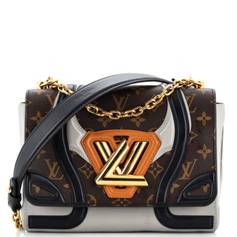 Louis Vuitton Twist Handbag Limited Edition Monogram Canvas and Calfskin MM