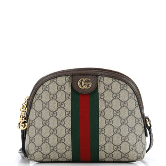Gucci Ophidia Dome Shoulder Bag GG Coated Canvas Small