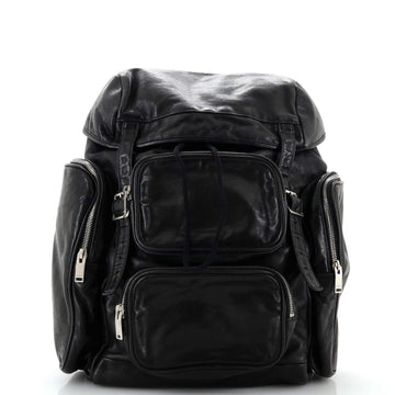 Saint Laurent Delave Multi-Pocket Backpack Leather