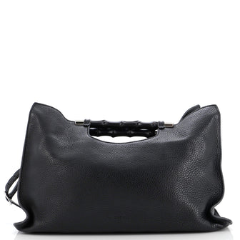 Gucci Bamboo Daily Tote Leather Wide