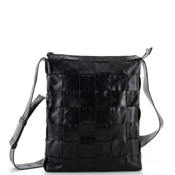 Bottega Veneta Cassette Messenger Bag Maxi Intrecciato Paper Calfskin