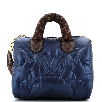Louis Vuitton Speedy Bandouliere Bag Monogram Quilted Econyl Nylon 25