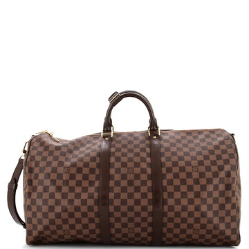 Louis Vuitton Keepall Bandouliere Bag Damier 55