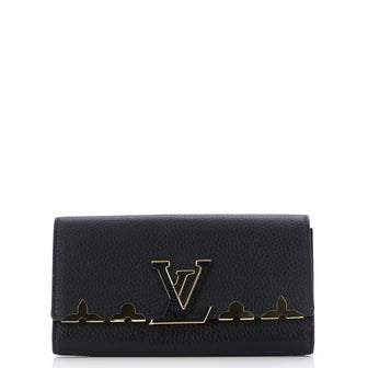 Louis Vuitton Capucines Wallet Leather with Embellished Detail