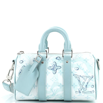 Louis Vuitton Keepall Bandouliere Bag Limited Edition Aquagarden Monogram Canvas 25
