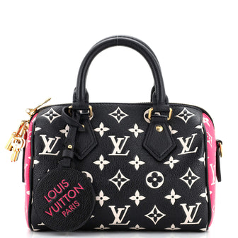 Louis Vuitton Speedy Bandouliere Bag Spring in the City Monogram Empreinte Leather 20