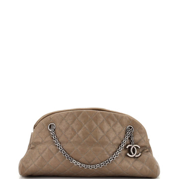 Chanel Just Mademoiselle Bag Quilted Aged Calfskin Medium