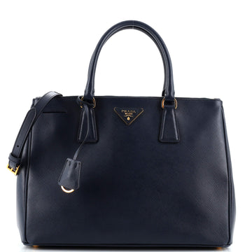 Prada Double Zip Lux Tote Saffiano Leather Medium