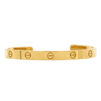 Cartier Love Cuff Bracelet 18K Yellow Gold