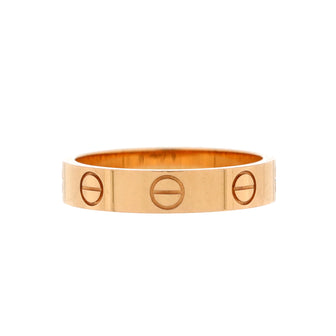 Cartier Love Wedding Band Ring 18K Rose Gold
