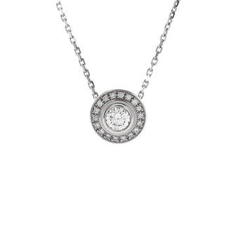 Cartier Cartier D'Amour Pendant Necklace 18K White Gold with Pave Diamonds