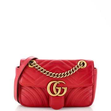 Gucci GG Marmont Flap Bag Matelasse Leather Mini